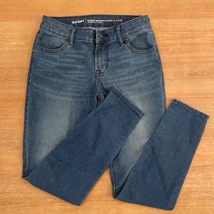 Old Navy super skinny mid-rise jeans women 2 shirt